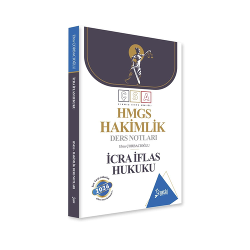 Yetki Yay�nlar� 2026 HMGS Hakimlik �cra �flas Hukuku Ders Notlar� (Ebru �orbac�o�lu)