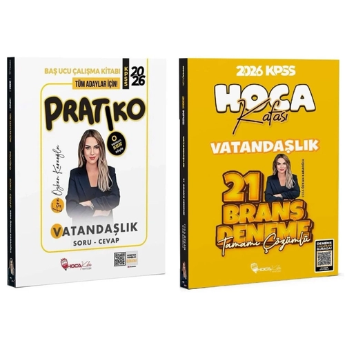 Hoca Kafas� 2026 KPSS Vatanda�l�k Pratiko Soru Cevap + 21 Deneme 2 li Set - Esra �zkan Karao�lu Hoca Kafas� Yay�nlar�