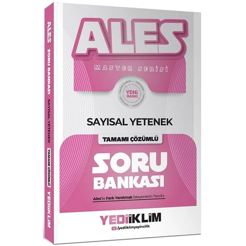 Yediiklim 2027 ALES MASTER Say�sal Yetenek Soru Bankas� ��z�ml� Yediiklim Yay�nlar�