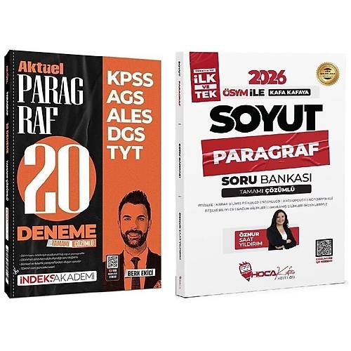Hoca Kafas� + �ndeks 2026 KPSS TYT ALES DGS Soyut Paragraf Soru Bankas� + 20 Deneme 2 li Set - �znur Saat Y�ld�r�m, Berk Ekici Hoca Kafas� + �ndeks Akademi Yay�nlar�