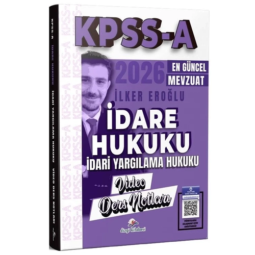 Dizgi Kitap 2026 KPSS A Grubu �dare Hukuku, �dari Yarg�lama Hukuku Video Ders Notlar� - �lker Ero�lu Dizgi Kitap