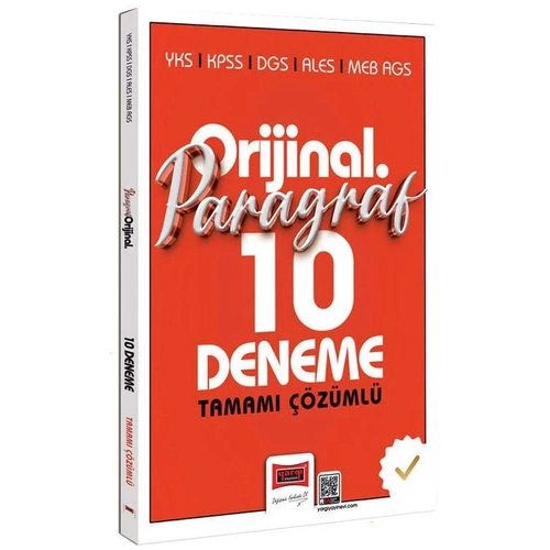Yarg 2026 KPSS MEB-AGS ALES DGS YKS Paragraf Orijinal 10 Deneme zml Yarg Yaynlar