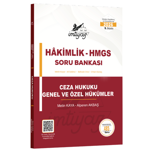 �MT�YAZ 2026 HMGS Hakimlik Ceza Hukuku (Genel H�k�mler - �zel H�k�mler) Soru Bankas� Metin Kaya, Alperen Akba�