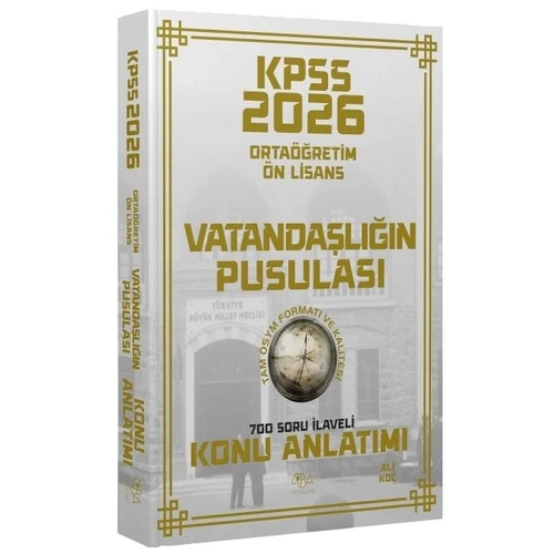 CBA Yay�nlar� 2026 KPSS Lise Orta��retim �n Lisans Vatanda�l�k Vatanda�l���n Pusulas� Konu Anlat�m� - Ali Ko� CBA Yay�nlar�