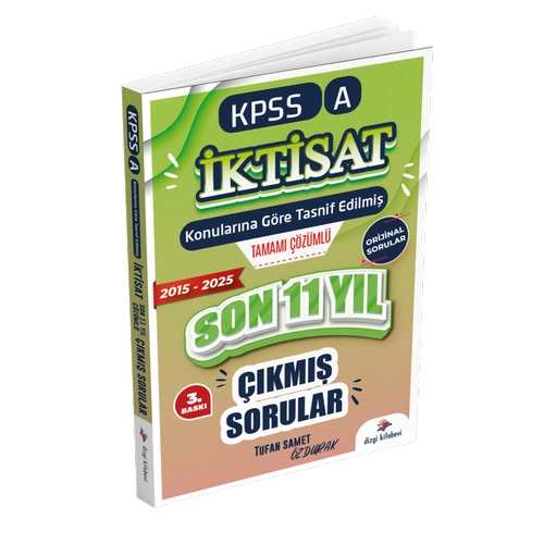 Dizgi Kitap 2026 Kpss A �ktisat Konular�na G�re Tasnif Edilmi� Son 11 Y�l Tamam� ��z�ml� Orijinal ��km�� Sorular