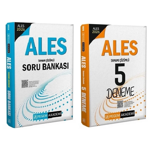 Pegem 2026 ALES Soru Bankas� + 5 Deneme 2 li Set Pegem Akademi Yay�nlar�