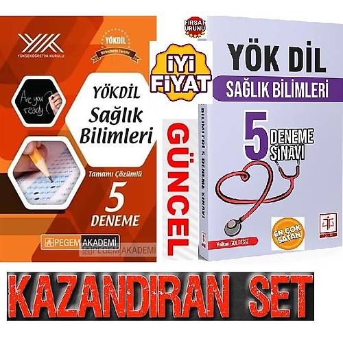 Tercih Yaynevi Salk Bilimleri 5 Deneme Snav (Volkan Glgesiz)+Pegem Akademi YKDL Salk Bilimleri Tamam zml 5 Deneme