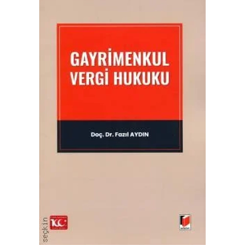 Adalet Yaynevi Gayrimenkul Vergi Hukuku-Fazl Aydn