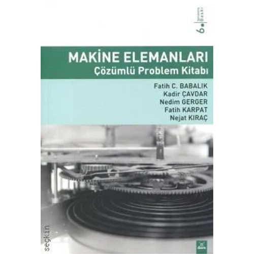 Dora Yaynclk Makine Elemanlar zml Problem Kitab