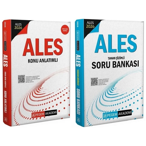 Pegem 2026 ALES Konu + Soru Bankas� 2 li Set Pegem Akademi Yay�nlar�