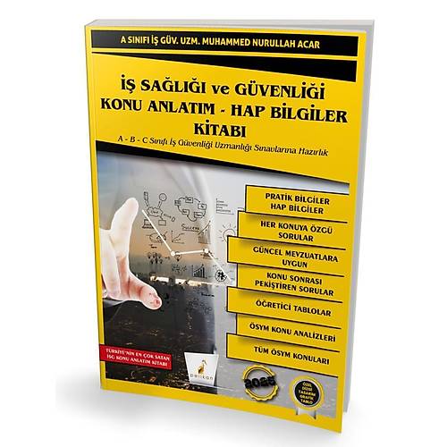 Pelikan �� Sa�l��� ve G�venli�i �SG Konu Anlat�m Hap Bilgiler Kitab� - Muhammed Nurullah Acar Pelikan Yay�nlar�