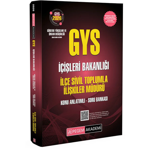 Pegem 2026 GYS ��i�leri Bakanl��� �l�e Sivil Toplumla �li�kiler M�d�r� Konu Anlat�ml� Soru Bankas� G�revde Y�kselme Pegem Akademi Yay�nlar�