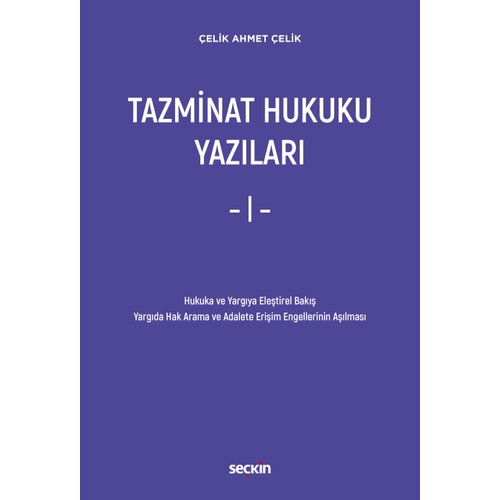 Sekin Yaynclk Tazminat Hukuku Yazlar elik Ahmet elik Sekin Yaynclk