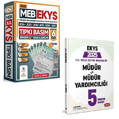 nformal Yaynlar 2025 MEB EKYS SYM Son 6 Yl km Soru (2024-2019)+Data 2025 MEB EKYS  5 Deneme Seti(2Kitap)