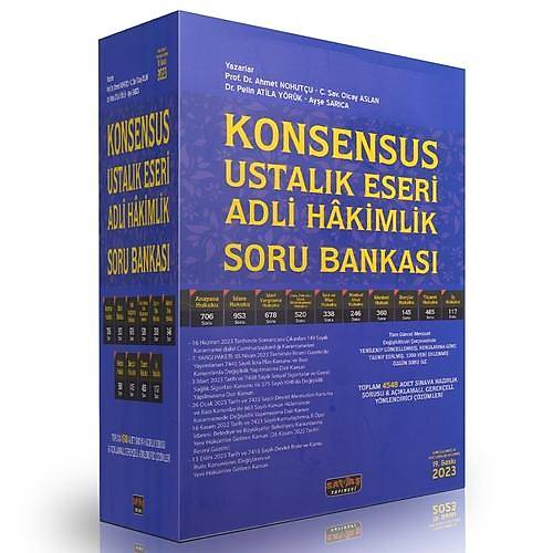 Sava Yaynevi KONSENSUS Ustalk Eseri Adli Hakimlik Soru Bankas 2023