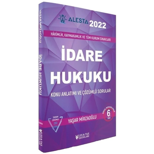 Lex Tax 2022 ALESTA dare Hukuku Konu Anlatml Soru Bankas zml 6. Bask - Yaar Mirzaolu Lex Tax Yaynlar