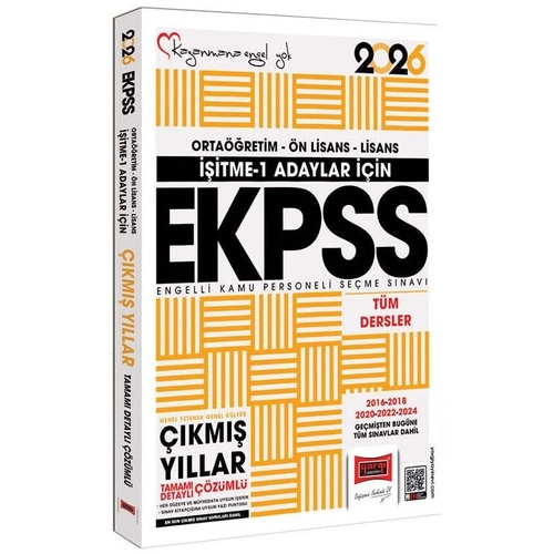 Yarg 2026 EKPSS itme-1 km Sorular zml Yarg Yaynlar