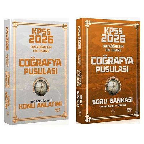 CBA Yay�nlar� 2026 KPSS Lise Orta��retim �n Lisans Co�rafya Pusulas� Konu Anlat�m� + Soru Bankas� 2 li Set - Bar�� Salt CBA Yay�nlar�