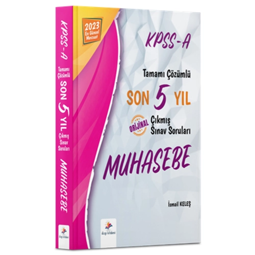 Dizgi Kitap 2023 KPSS-A Muhasebe Son 5 Yl Orijinal km Snav Sorular ve zmleri