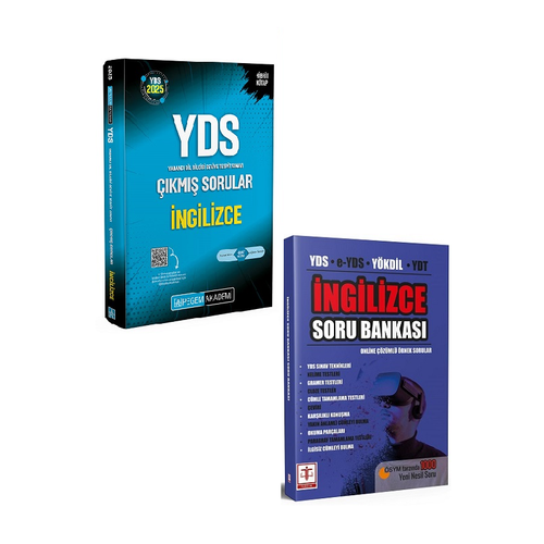 Pegem Akademi YDS �ngilizce ��km�� Sorular+Tercih Yay�nlar� YDS �ngilizce Soru Bankas� Seti(2Kitap)