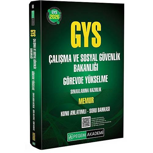 Pegem 2026 GYS �al��ma ve Sosyal G�venlik Bakanl��� Memur Konu Anlat�ml� Soru Bankas� G�revde Y�kselme Pegem Akademi Yay�nlar�