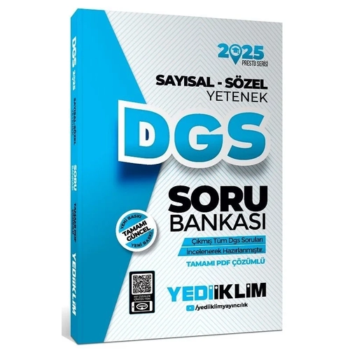 Yediiklim 2025 DGS Prestij Soru Bankas zml Yediiklim Yaynlar
