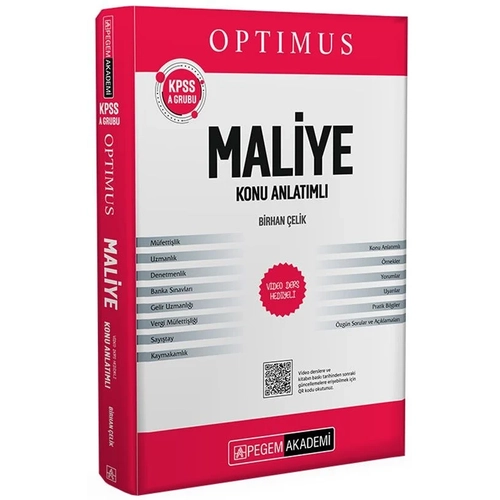 Pegem 2026 KPSS A Grubu Optimus Maliye Konu Anlatm Pegem Akademi Yaynlar