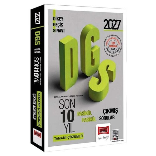 Yarg� 2027 DGS ��km�� Sorular Son 10 Y�l Fasik�l ��z�ml� Yarg� Yay�nlar�