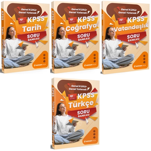 Uzman Kariyer 2026 KPSS Tarih + Corafya + Vatandalk + Trke Soru Bankas 4 l Set Uzman Kariyer Yaynlar