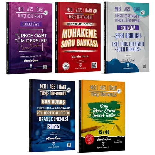 T�rk�e �ABTDEY�Z �ABT MEB-AGS T�rk�e Soru Bankas� + 20 Deneme + Yaprak Test 5 li Set - Enes Kaan �ahin T�rk�e �ABTDEY�Z
