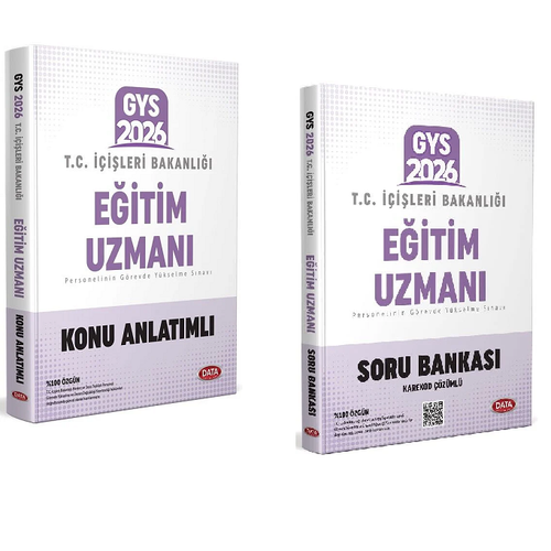 Data 2026 GYS ��i�leri Bakanl��� E�itim Uzman� Konu Anlat�ml� + Soru G�revde Y�kselme Data Yay�nlar�
