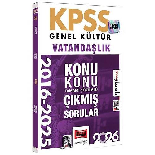 Yarg� 2026 KPSS Vatanda�l�k ��km�� Sorular 2016-2025 Konu Konu ��z�ml� Yarg� Yay�nlar�