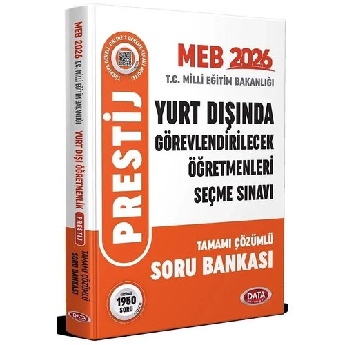 Data 2026 MEB Yurt D���nda G�revlendirilecek ��retmenleri Se�me S�nav� PREST�J Soru Bankas� ��z�ml� Data Yay�nlar�