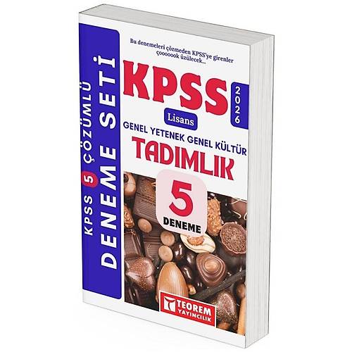 Teorem 2026 KPSS Lisans Genel Yetenek Genel K�lt�r Tad�ml�k 5 Deneme ��z�ml� Teorem Yay�nc�l�k