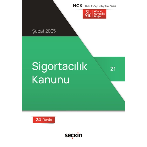 Se�kin Yay�nc�l�k Sigortac�l�k Kanunu (Cep Kitab�) 2025 (Cep Boy)