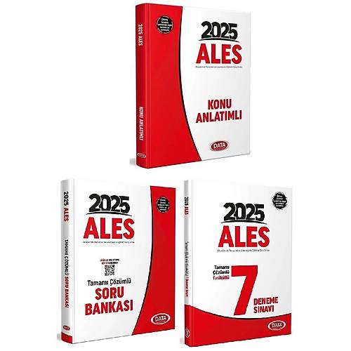 Data 2025 ALES Konu + Ales Soru Bankas +Ales 7 Deneme 3 l Set Data Yaynlar