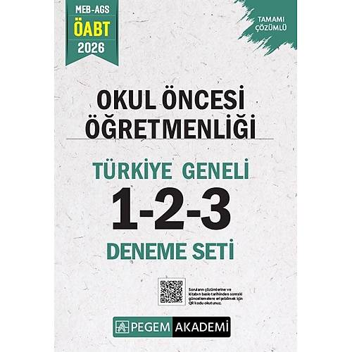 Pegem 2026 �ABT MEB-AGS Okul �ncesi ��retmenli�i T�rkiye Geneli 3 Deneme ��z�ml� (1-2-3) Pegem Akademi Yay�nlar�