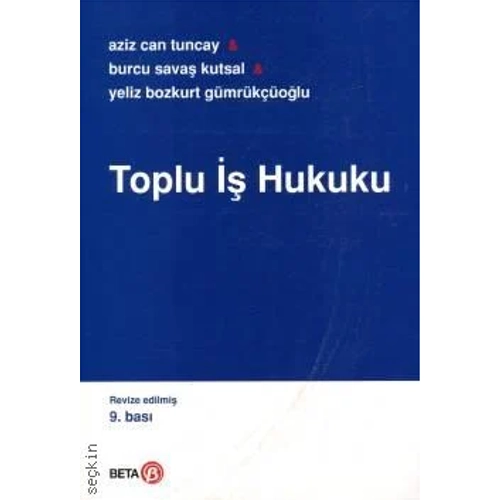 Beta Yaynevi Toplu  Hukuku (Burcu Sava-Kutsal Can Tuncay)