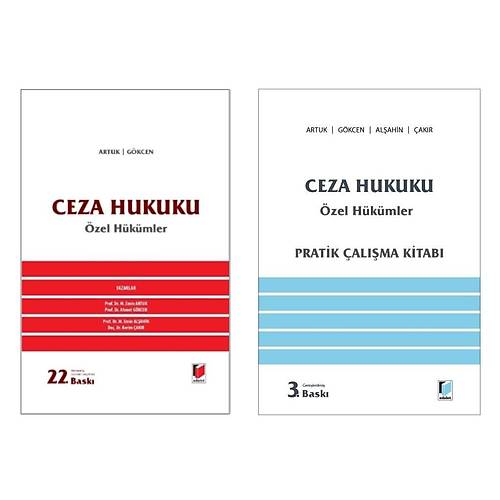Adalet Yay�nlar� Ceza Hukuku �zel H�k�mler + Pratik �al��ma Kitab� | 2 Kitap Set (Artuk/G�kcen) Mehmet Emin Artuk, Ahmet G�kcen