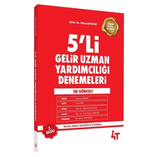 4T Yaynlar GUY Gelir Uzman Yardmcl 5 Deneme 3. Bask - Alican Dovletov