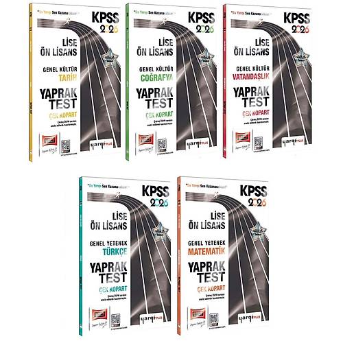 Yarg� 2026 KPSS Lise �n Lisans Yaprak Test 5 li Set Yarg� Yay�nlar�