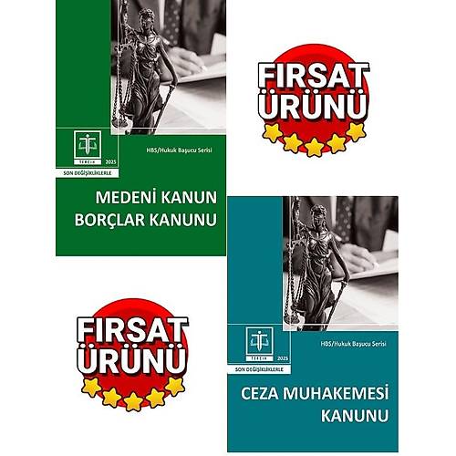 Tercih Yay�nc�l�k Medeni Kanunu Bor�lar Kanunu 2025+Tercih Yay�nc�l�k Ceza Muhakemesi Kanunu 2025(2Li Kanun Metni Cep Boy)