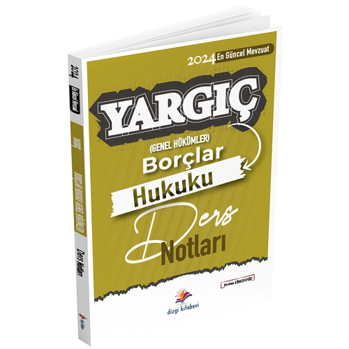 Dizgi Kitap 2024 Hakimlik YARGI Borlar Hukuku Genel Hkmler Ders Notlar Mustafa Dindemir