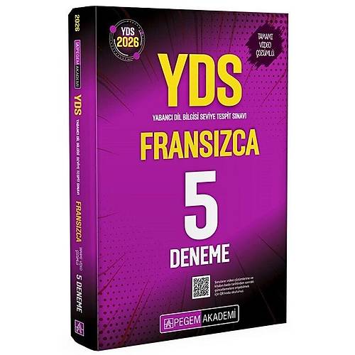 Pegem 2026 YDS Frans�zca 5 Deneme ��z�ml� Pegem Akademi Yay�nlar�