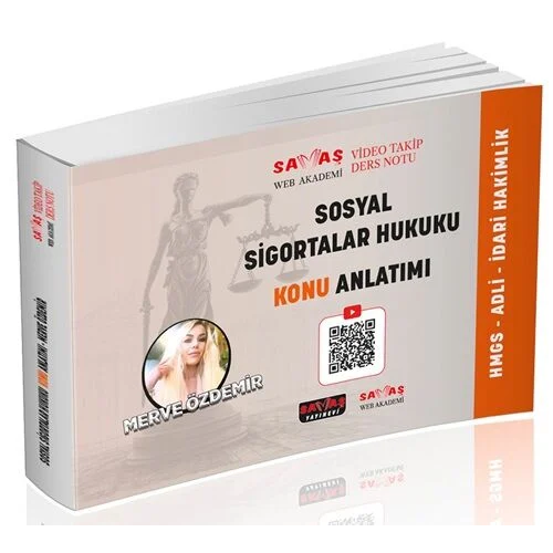 Sava� 2026 HMGS Adli �dari Hakimlik Sosyal Sigortalar Hukuku Video Takip Ders Notu Konu Anlat�m� - Merve �zdemir Sava� Yay�nlar�