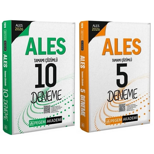 Pegem 2026 ALES 10+5 Deneme 2 li Set Pegem Akademi Yay�nlar�