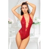 Krmz ift apraz pli Bodysuit - 891