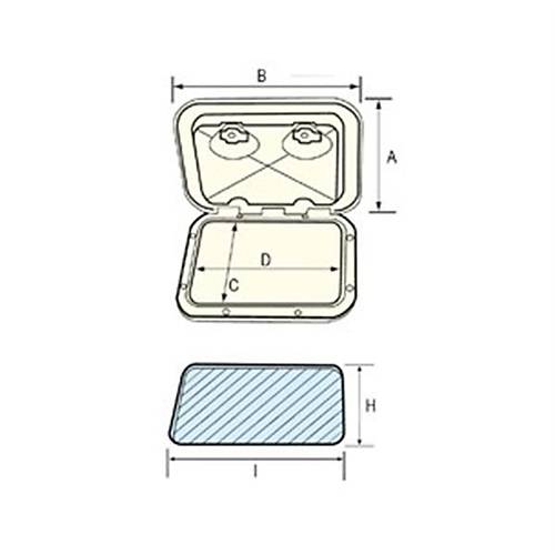 Nuova Rade Topline Plastik Kapak  243x607 mm