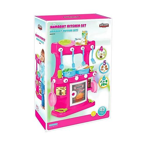 03 335 Hamarat Ayakl Mutfak Seti Pembe -Pilsan Oyuncak
