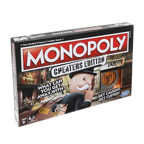E1871 Hasbro Gaming - Monopoly Cheaters Edition +8 ya�